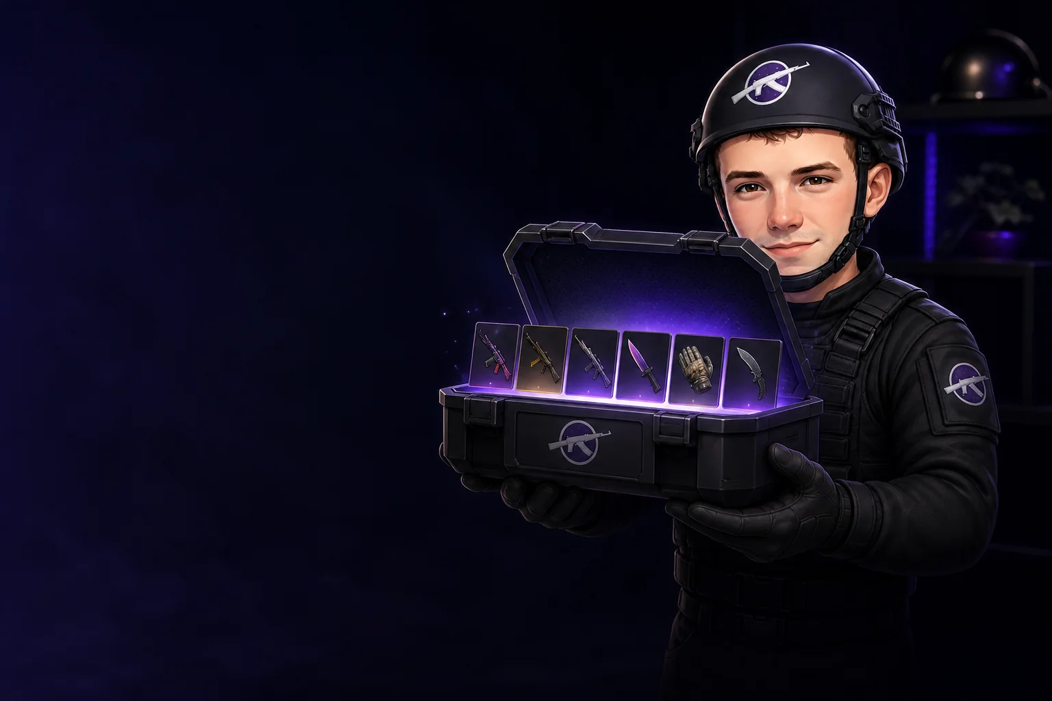 DreamCase mascot presenting a fixed item queue