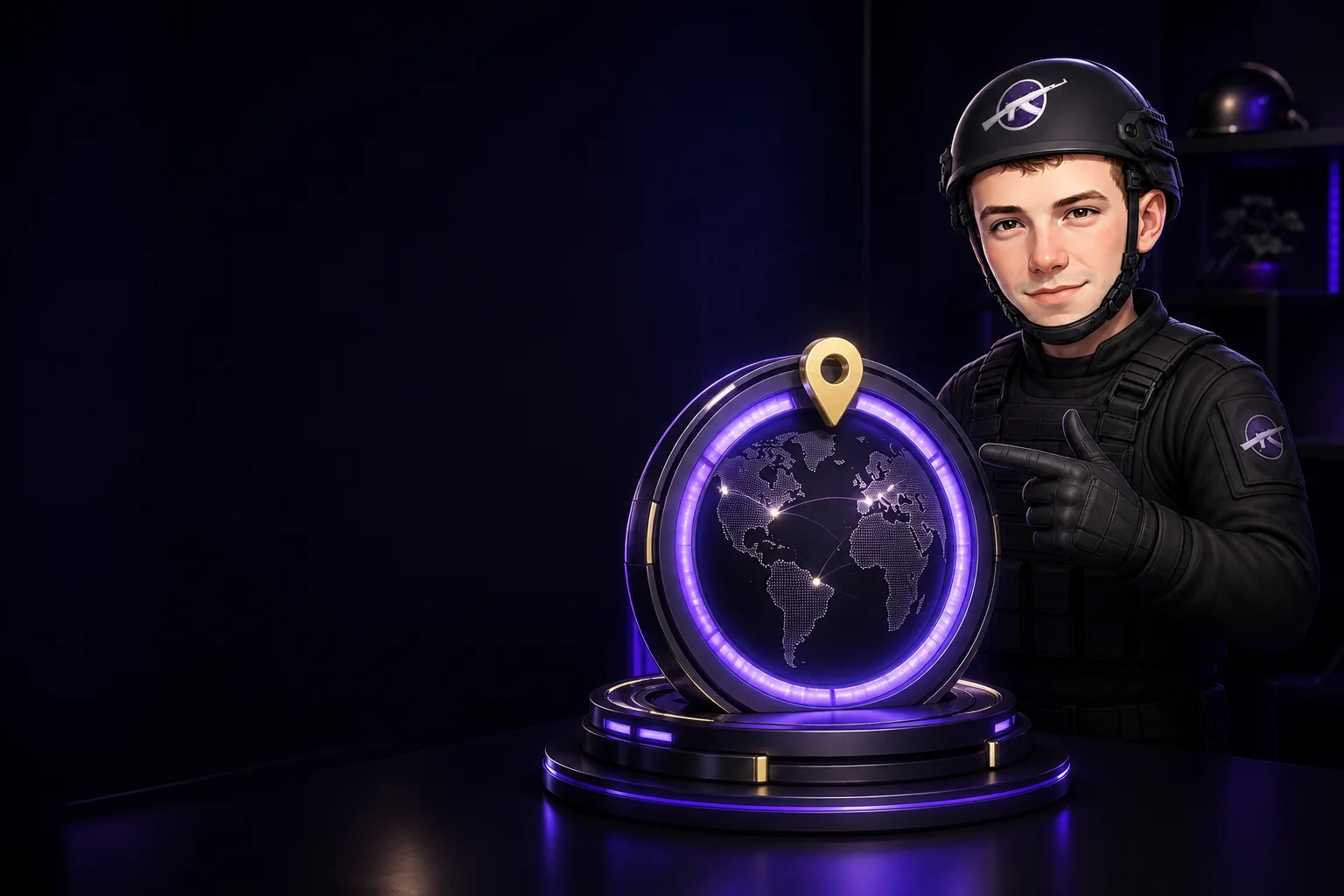 DreamCase mascot showing the shared global counter